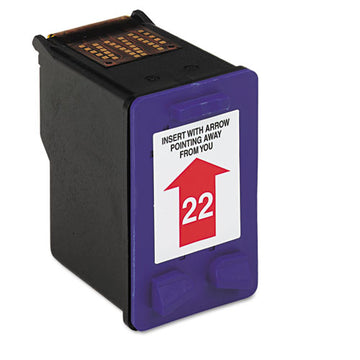 Innovera® Remanufactured Tri-color Ink, Replacement For Hp 22 (c9352an), 165 Page-yield freeshipping - TVN Wholesale